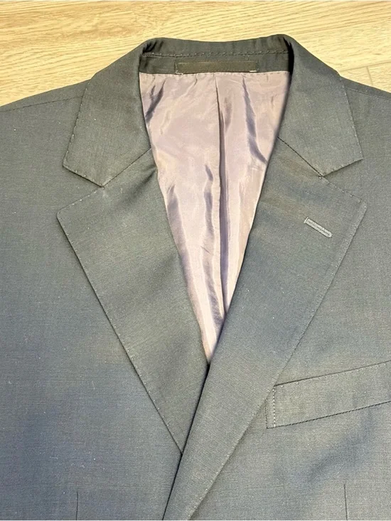 Z Zegna Ermenegildo Zegna "City" Button Dual Vent Wool Blend Blazer 48C(Short) - Picture 4 of 7